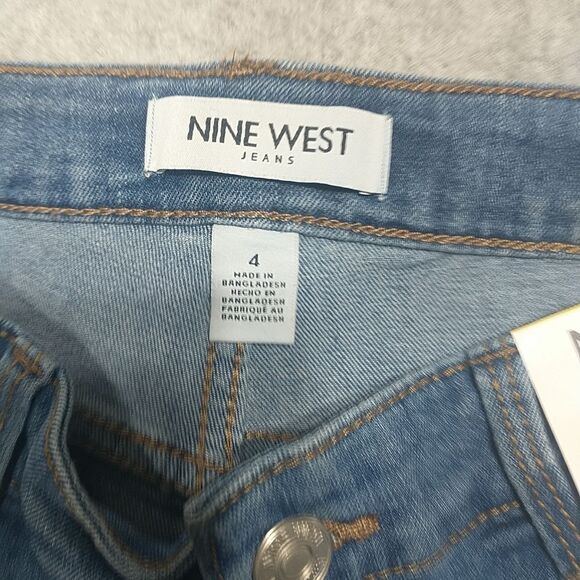 Women's SZ 4 Nine West Gramercy Denim Jeans Cropped NWT. - Picture 7 of 10